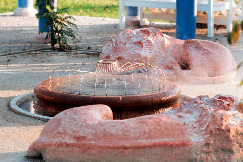 Löwenbrunnen der Chrysantiquelle